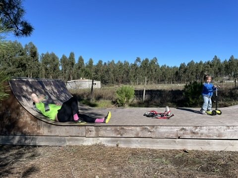 The on-site half-pipe