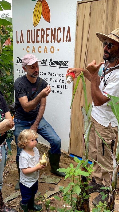 Field trip to a cacao farm near Casa Sumapaz